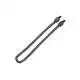 Black Stainless Chunky Chain - Plastic End - 12 inch