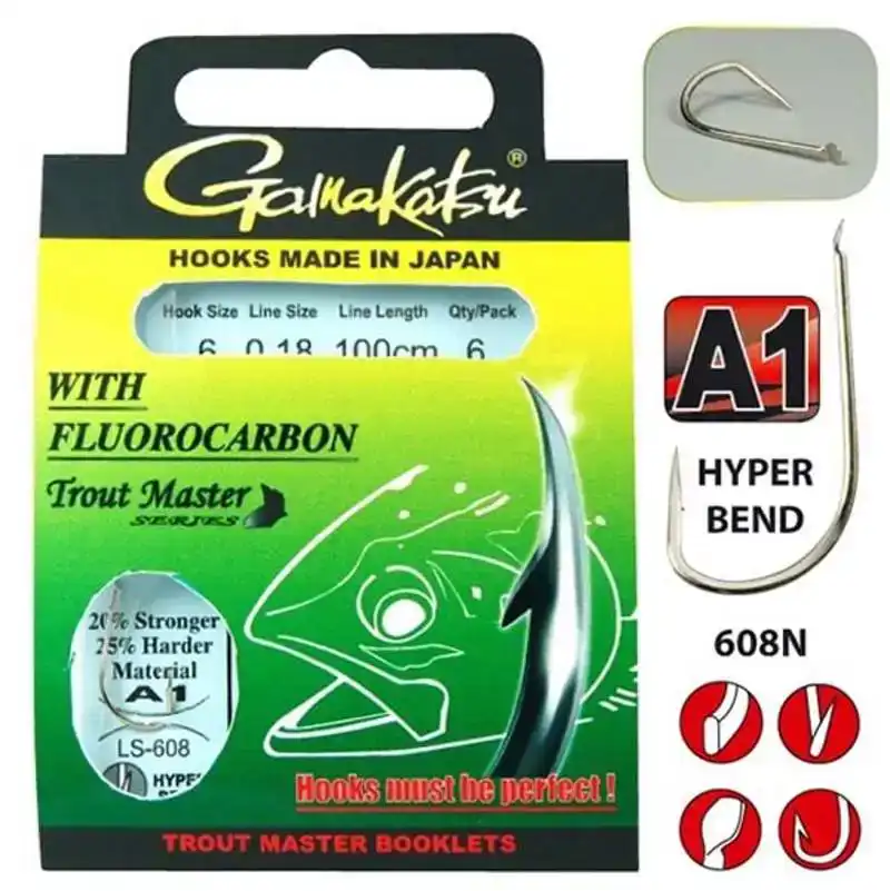 Trout Master Fluorocarbon 608 N - # 10 - 0,14 mm - 100 cm