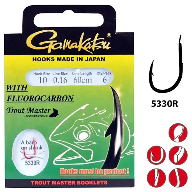 Trout Master Fluorocarbon 5330 R - # 10 - 0,16 mm - 60 cm