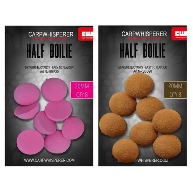 Half Boilie - 15 mm - Braun