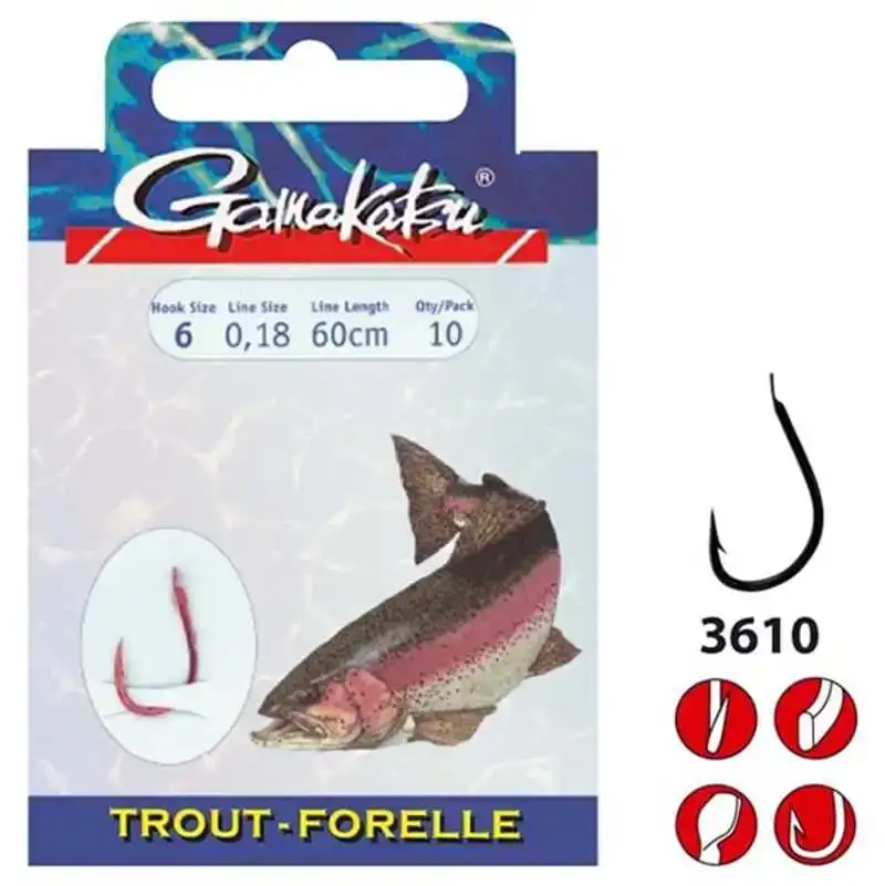 Trout 3610 Nikkel - # 10 - 0,18 mm - 100 cm