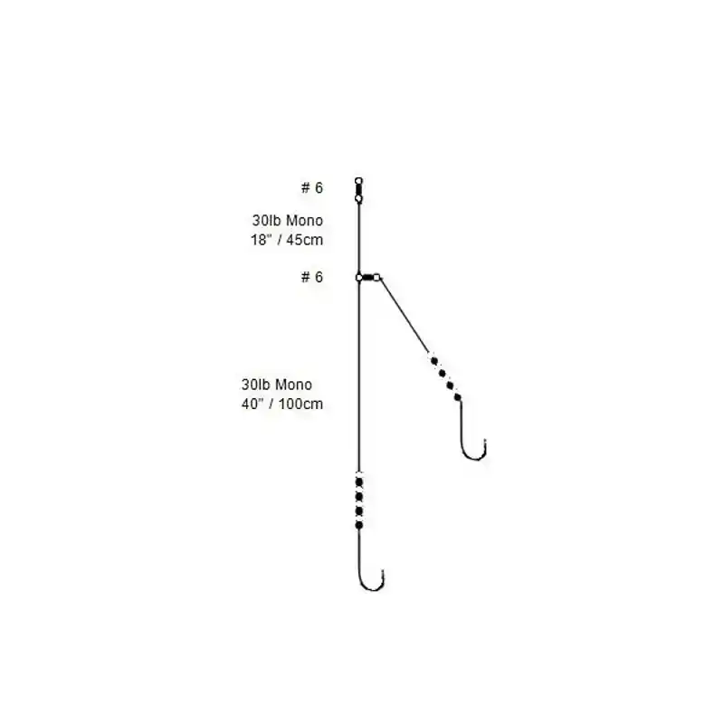 Plaice Trace Rig - Haken: 1/0